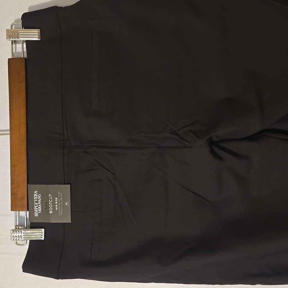 Women's Simply Vera Wang Black Bootcut Pants Size MP NWT - Picture 7 of 9